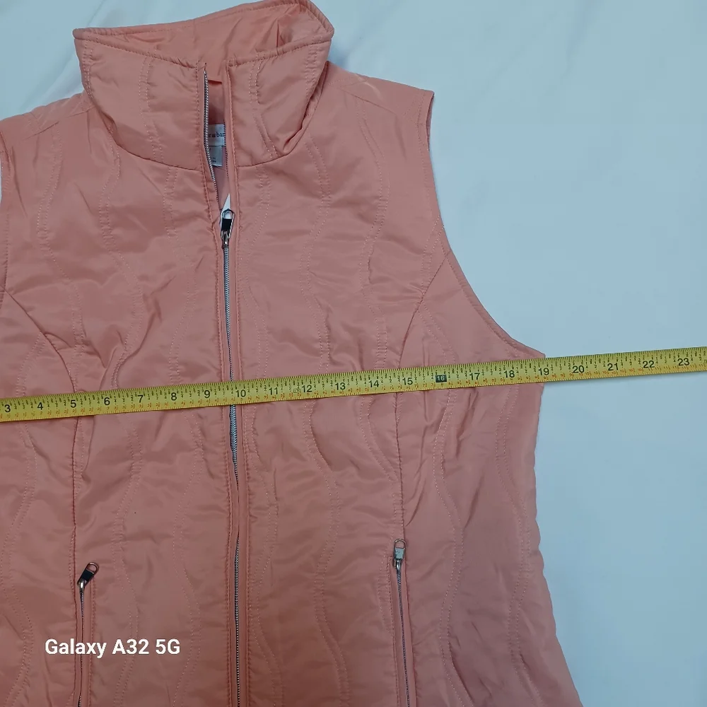 Christopher & Banks New Women Size M Peach Fabric Label Vest - Picture 10 of 13